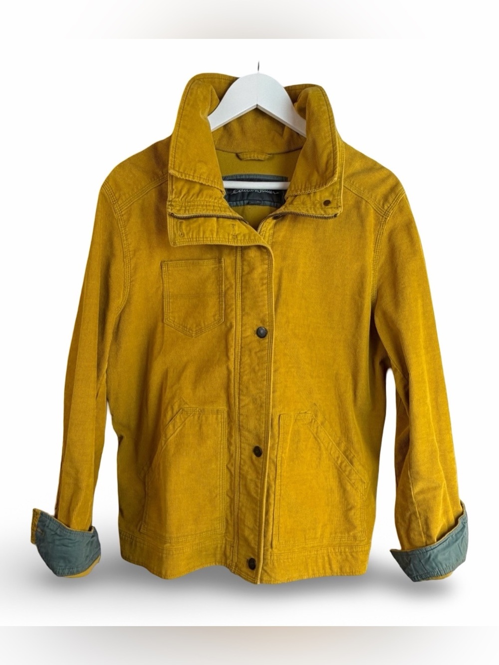 EDDIE BAUER Corduroy Barn Coat Mustard Chore Jacket XL